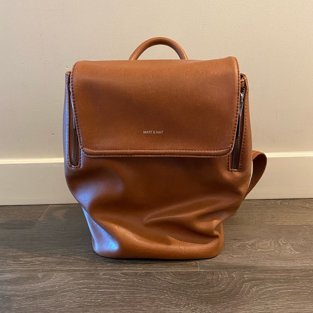 Matt & Nat Tan Vegan Leather Backpack